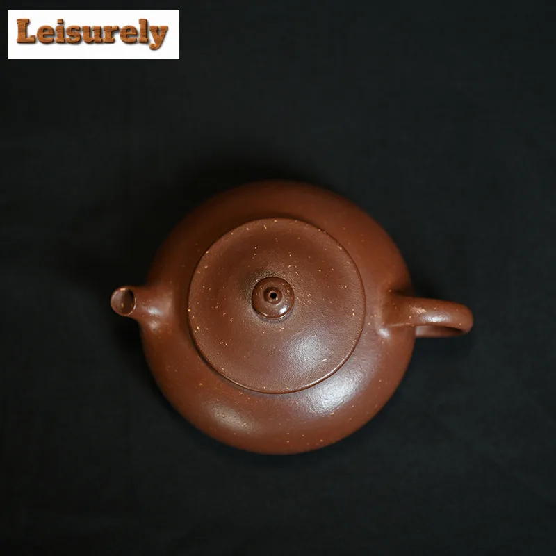140ml Authentic Yixing Purple Clay Teapots Artists Handmade Han Jiang Pot Raw Ore Purple Mud Kettle Zisha Tea Set Cha Supplies