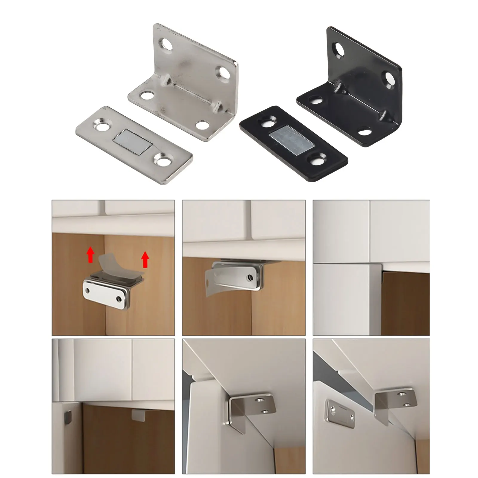 Heavy Duty Magnetic Steel Catch Latch for Door and Cabinet Closure Superior Strength and Long lasting Performance