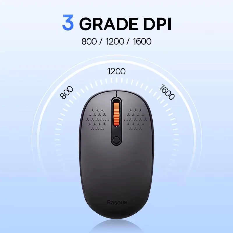 wireless mouse Baseus Wireless Mouse Bluetooth 5.0 3.0 2.4G Mode Silent Click Button 1600 DPI for Computer Laptop Tablet Ergonomic Mouse