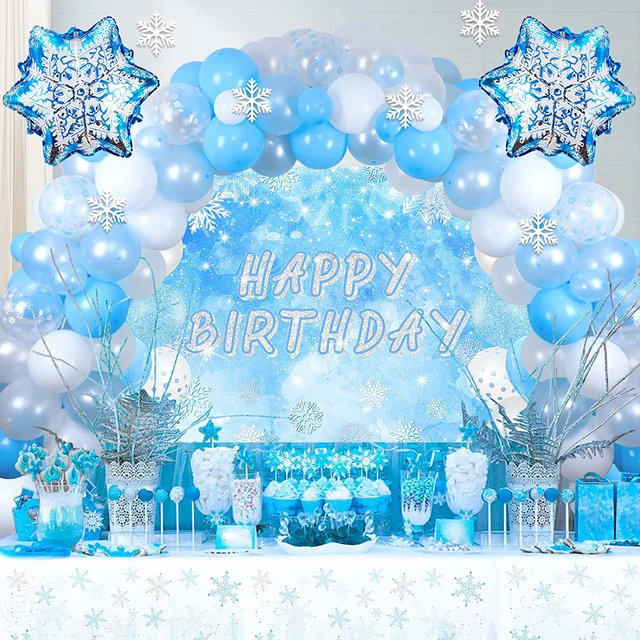 Kids Winter Wonderland theme birthday party decoration silver Snowflakes  Confetti Christmas Table Scatters - AliExpress