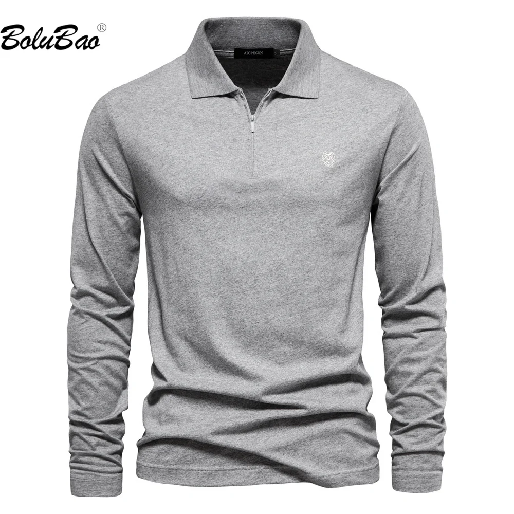 

BOLUBAO 2023 Outdoor Casual Polo Shirt for Men Solid Color Cardigan Slim Short Sleeve High Quality Design Polo Shirt For Men