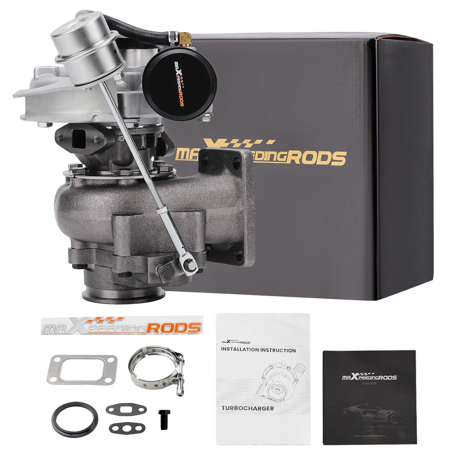 Billet Turbo Charger 420 + Hp T04E T3.63 A/R Flangia Interna Wastegate V-Band