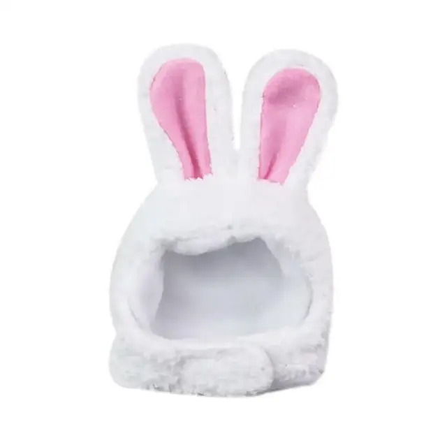 Cat Decorative Pet Products New Warm Cat Head Cover  Plush Cat Lamb Clothes Accessories Hat Rabbit Hat Pet Ear C2V9 5
