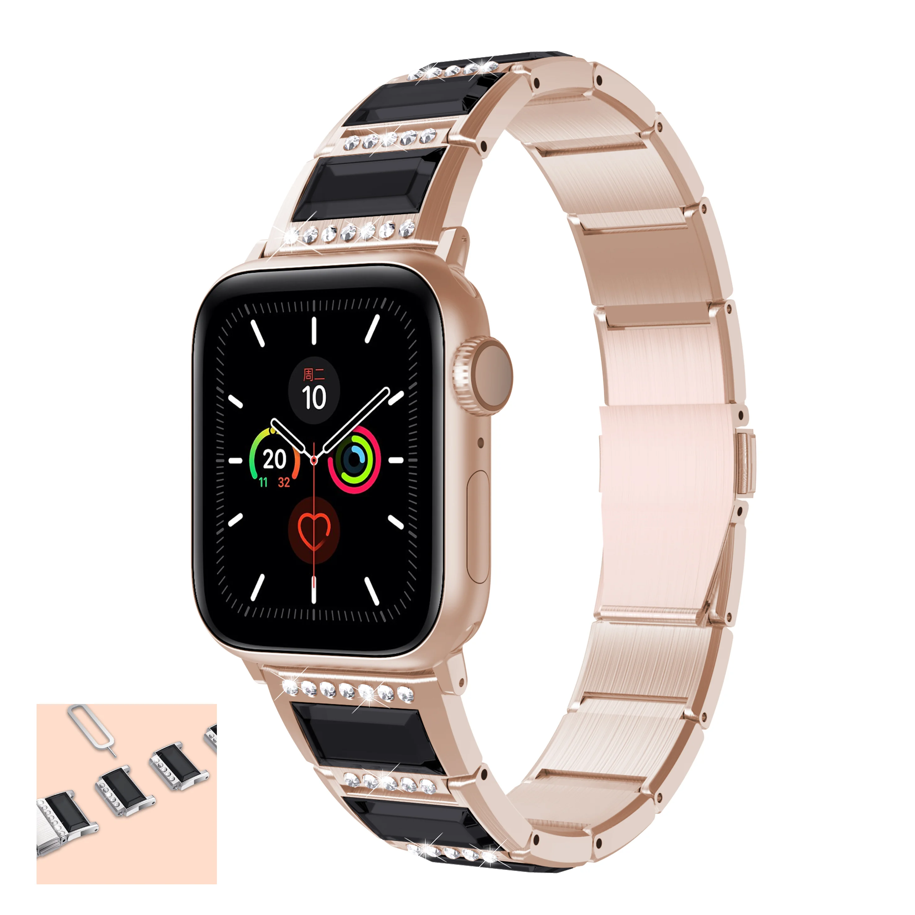 

Браслет из нержавеющей стали для iwatch 6 5 4 3 SE 44 мм 42 мм 40 мм