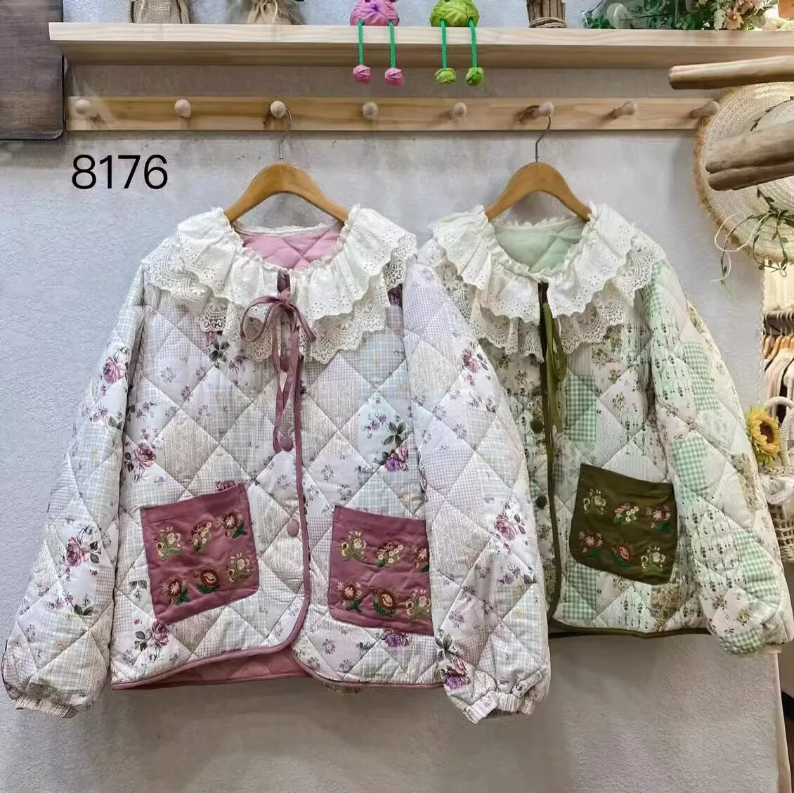 Floral Garden Cotton Co-ord Set | Notched Collar Blazer & High-Waisted Shorts main image 1