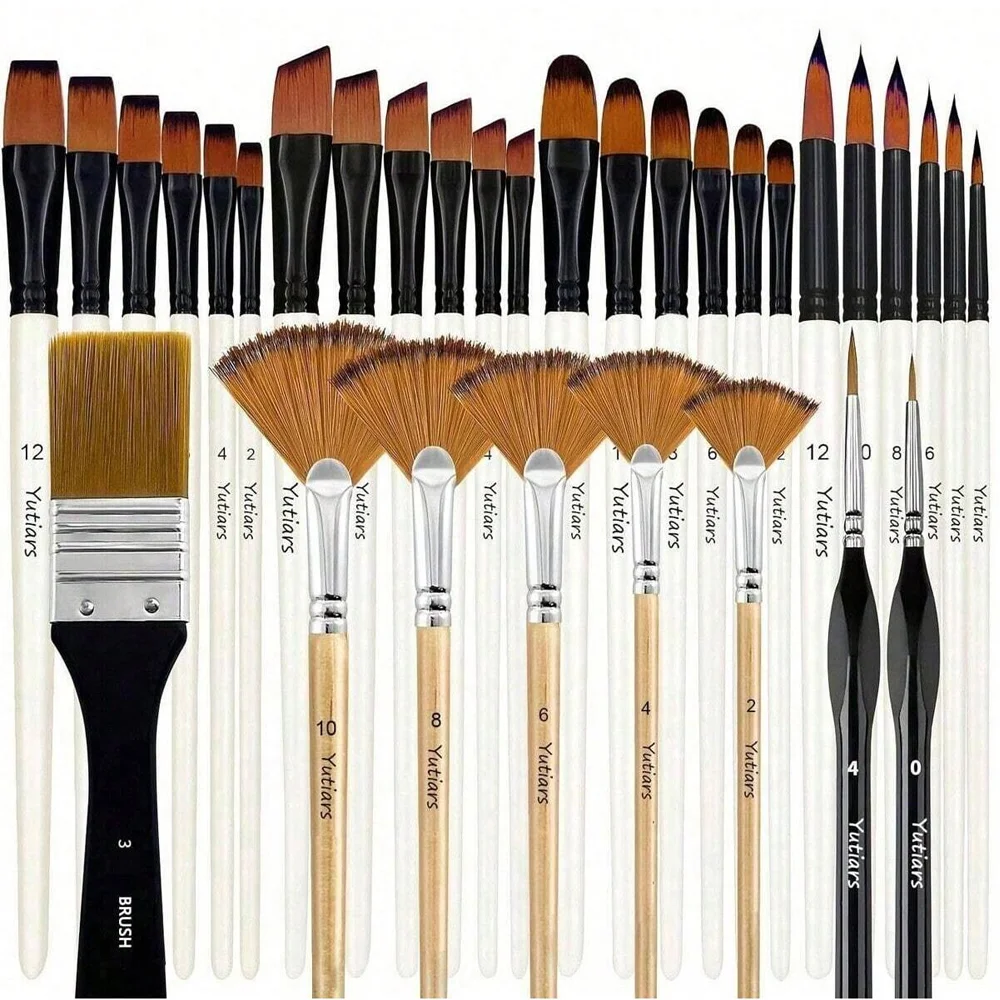 Pincel Redondo Pinceles Para Pintores Profesionales Juego De