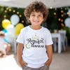 Ramadan Mubarak Print Kids T-shirt Child Ramadan Eid Outfit Girls Boys Tops Short Sleeve T Shirt Islamic Muslim Holiday Clothes 1