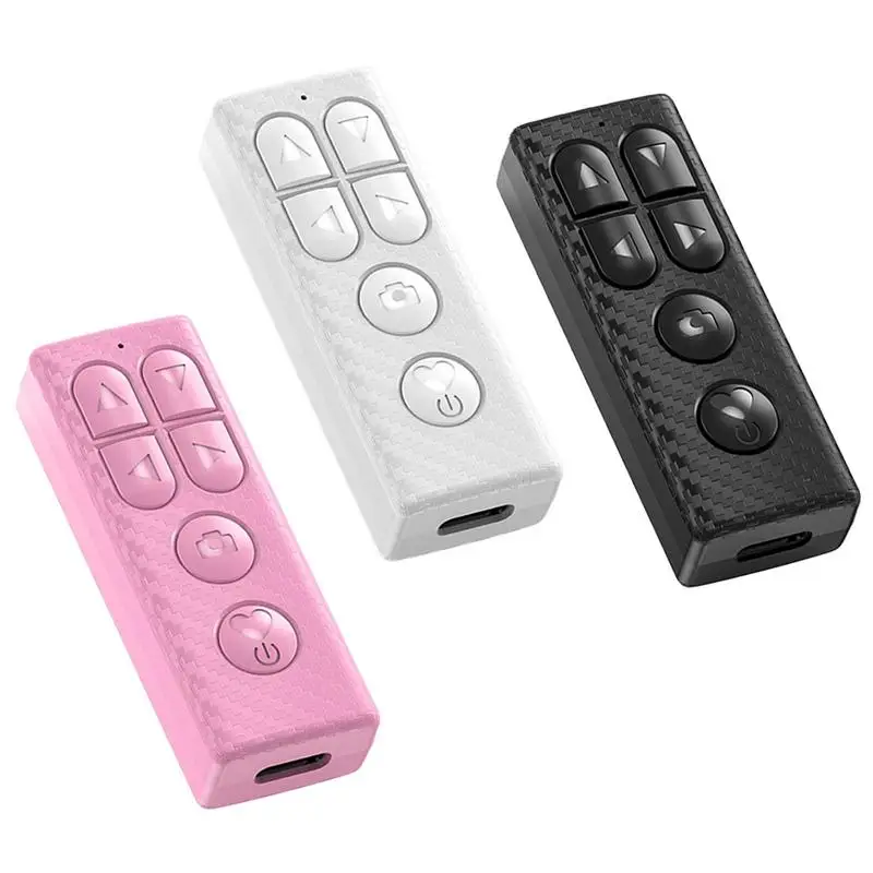 

Blue-tooth Tik Tok Remote Video Controller Give A Like Volume Control Button Clicker Scrolling App Page Turner For Mobile Phone