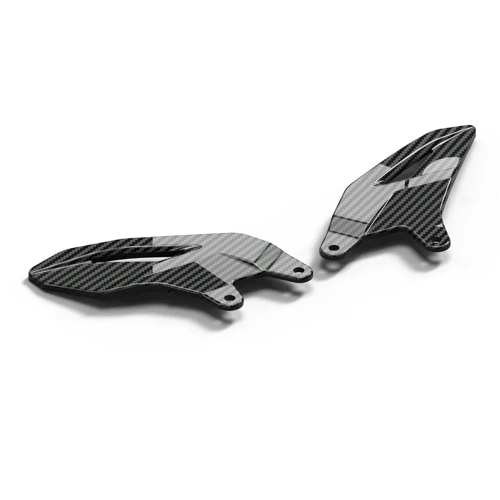 For Yamaha R7-Motorcycle Foot Pedal Heel Guard Plates Decoration Carbon-look