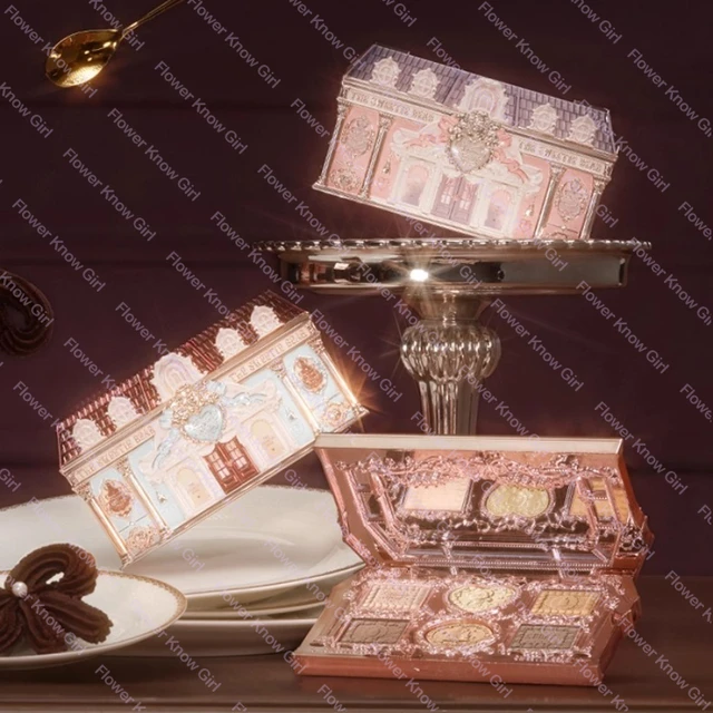 Flower Knows The Sweetie Bear Collection Eyeshadow Palette 6 Colors Glitter Matte Natural Bronzer Multi Use Kawaii Makeup