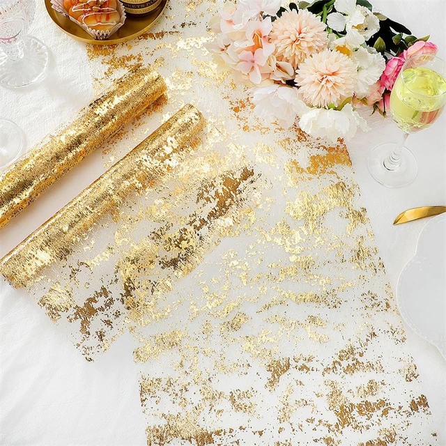 3/5/10M Party Hochzeit Decor Sparkle Metallic Gold Dünne Tisch Läufer  Gold/Silber Pailletten Glitter