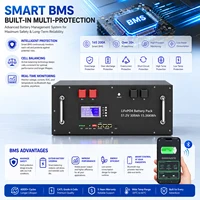 LiFePO4 48V 300Ah 15Kwh batterie 51.2V 100Ah 200Ah 120Ah 150Ah batterie au Lithium 6000 Cycles 48V stockage d'énergie solaire Akku STOCK ue 4