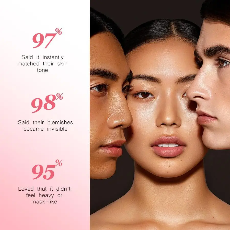 Fondotinta Adattivo al Tono della Pelle Smooche 30ml SPF15, Trucco Liquido che Cambia Colore, Leggero, Lunga Durata, Finitura Naturale - immagine 3