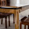 Clear Desk Mat Waterproof Plastic Table Cover Protector Vinyl Tablecloth Clear Desk Pad Protector Easy To Clear 1