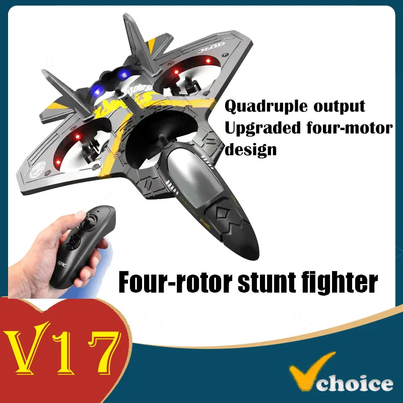 전문 RC 항공기 드론, 중력 유도, 글라이더 항공기, EPP 폼, 남아용 장난감, 어린이 선물, V17, 2.4G, 무료 배송