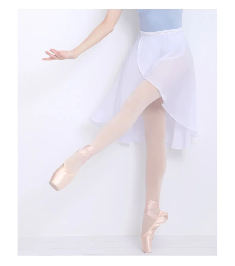 Tanzröcke für Frauen, Chiffon-Ballettröcke, Tüllrock, schwarze Badebekleidung, Vertuschung, Tanzkostüme, Trainingsröcke für Mädchen und Erwachsene – Detail 5