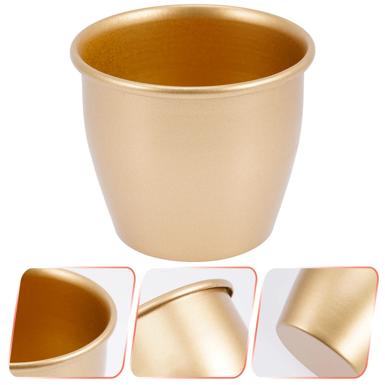 

Flowerpot Holder Decor Houseplant Pots Garden Gold Planter Household Bonsai Indoor