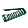 Hex Socket Wrench Head Set For Ratchet 1/4 3/8 1/2 Short Long Socket Deep Nut Driver Sleeve Spanner End Ratchet Tool With Holder 1