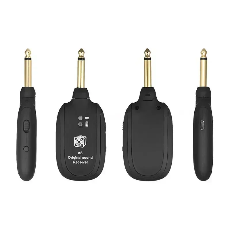 Guitar Transmitter Receiver UHF Wireless System Built in Battery 50M Original Sound Transmission Range For Guitar Bass