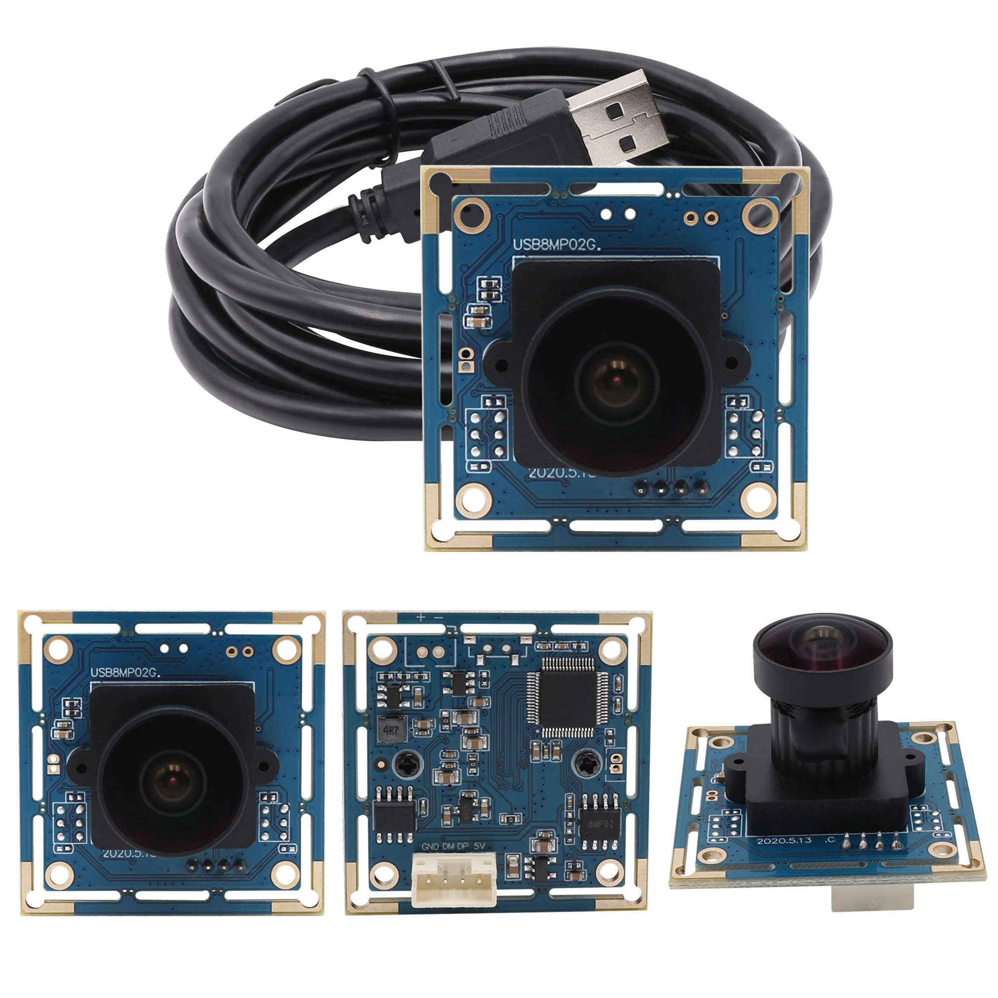 Description Picture 5 of itemELP 8MP fisheye lens Wide angle USB Camera module HD 1080p webcam camera usb pc camera for video conference