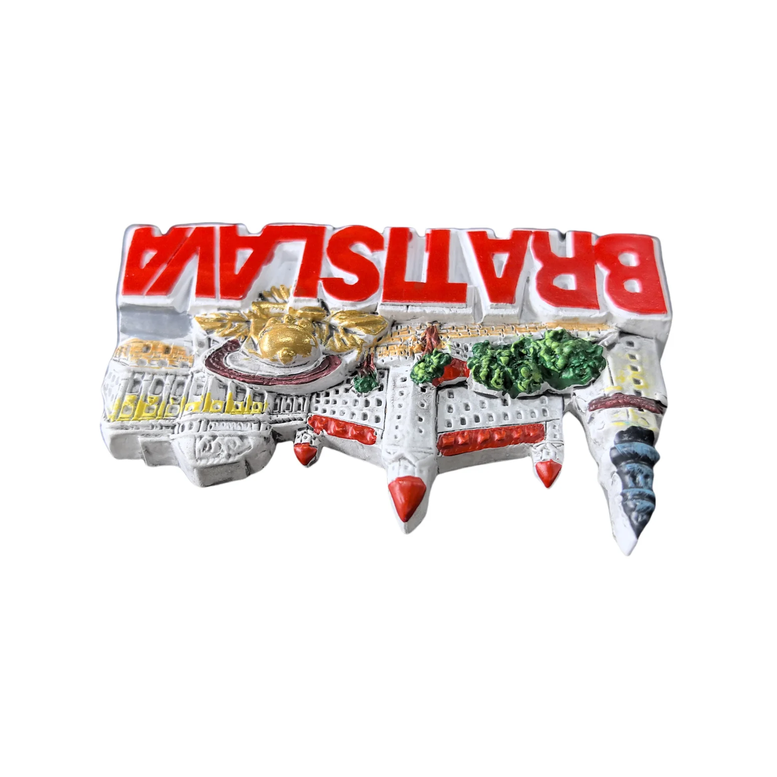 Bratislava Slovakia 3D Fridge Magnet Souvenir Gift,Resin Handmade Bratislava Refrigerator Magnet Home Decoration Collection