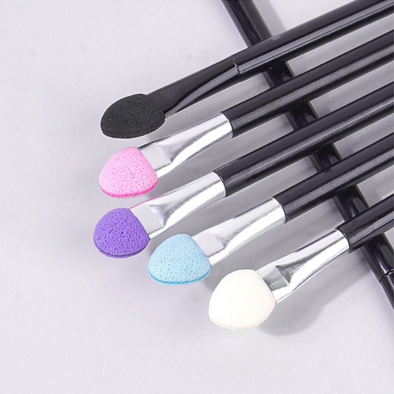10PCS multi-color double head latex sponge eyeshadow stick Multi-functional portable short stick makeup brush Eyeshadow brush 5