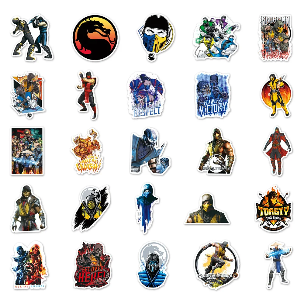 Stickers Mortal Kombat pour Borne d'Arcade MAME - Plongez dans l'Action + GIFTS