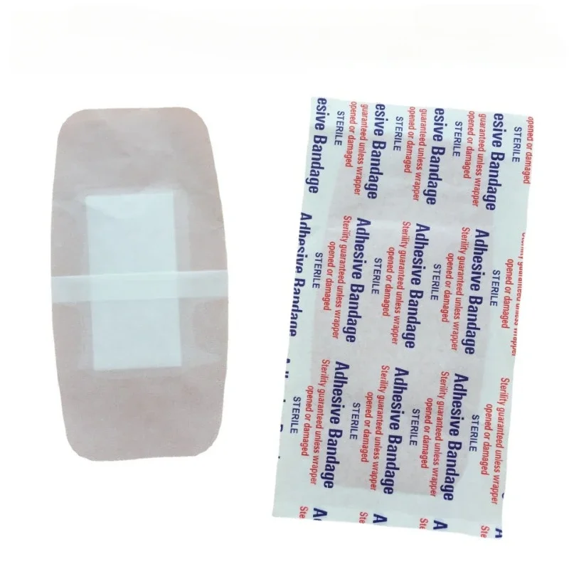 50pcs/set Large Band Aid Skin Wound Dressing Patch Square Shaped Plasters Breathable Woundplast Adhesive Bandages Tape 3