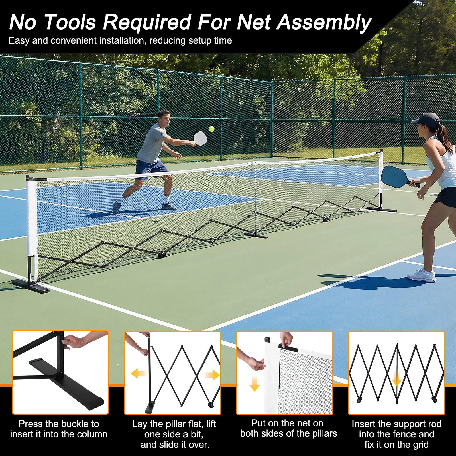 22FT Portable Pickleball Net Stand 3