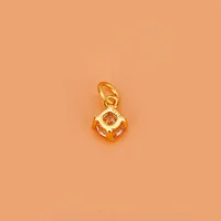 Accessoires en argent Sterling S925, petit pendentif en diamant, fait à la main, matériel perlé, bague, bracelet, collier, bijoux pour femmes 5