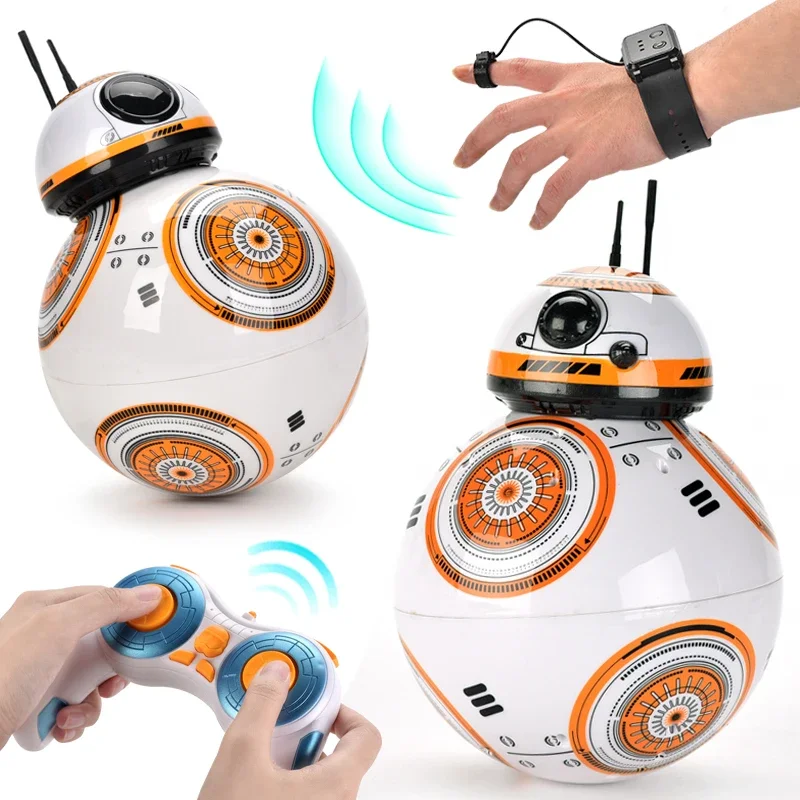 Remote Control Robot Toy Robot Toy RC Robot 2.4G Radio Remote Control with Sound Watch Gesture Induction Sensor Intelligent Robot Toys Gifts Accessories for Kids