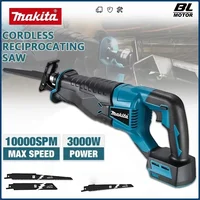 Makita scie alternative sans brosse scie alternative outils électriques portables sans fil avec 4 lames de scie pour batterie 18V 1