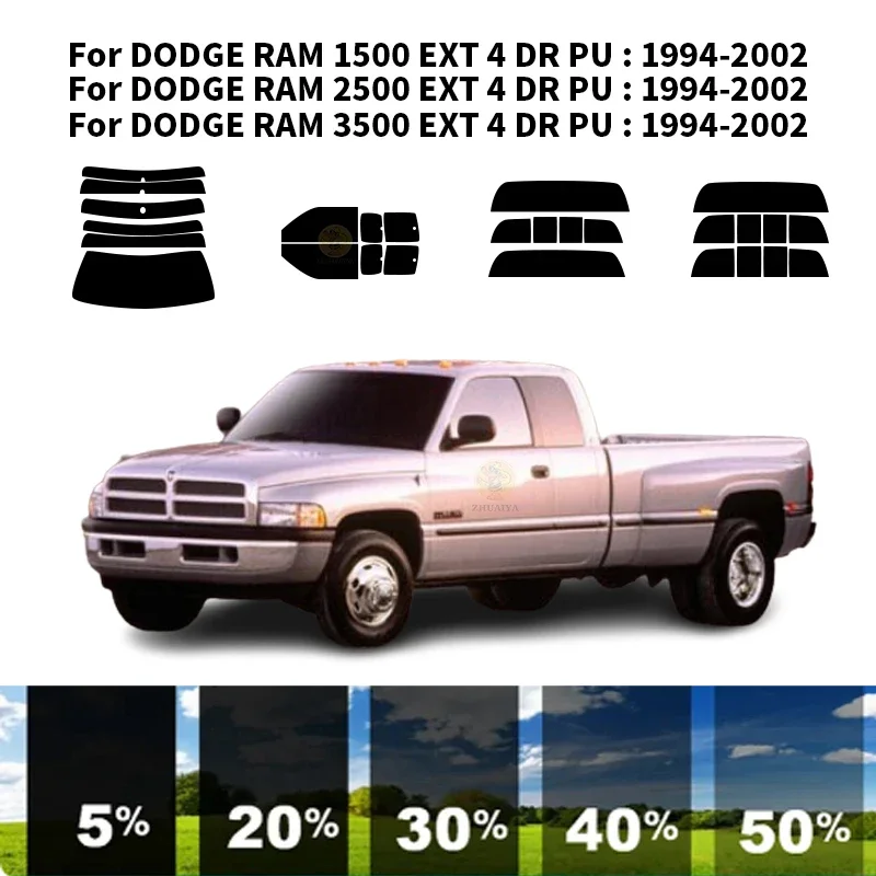 

Нанокерамическая Автомобильная УФ-пленка Precut для окон, автомобильная пленка для окон DODGE RAM 2500 EXT 4 DR PU 1994-2002