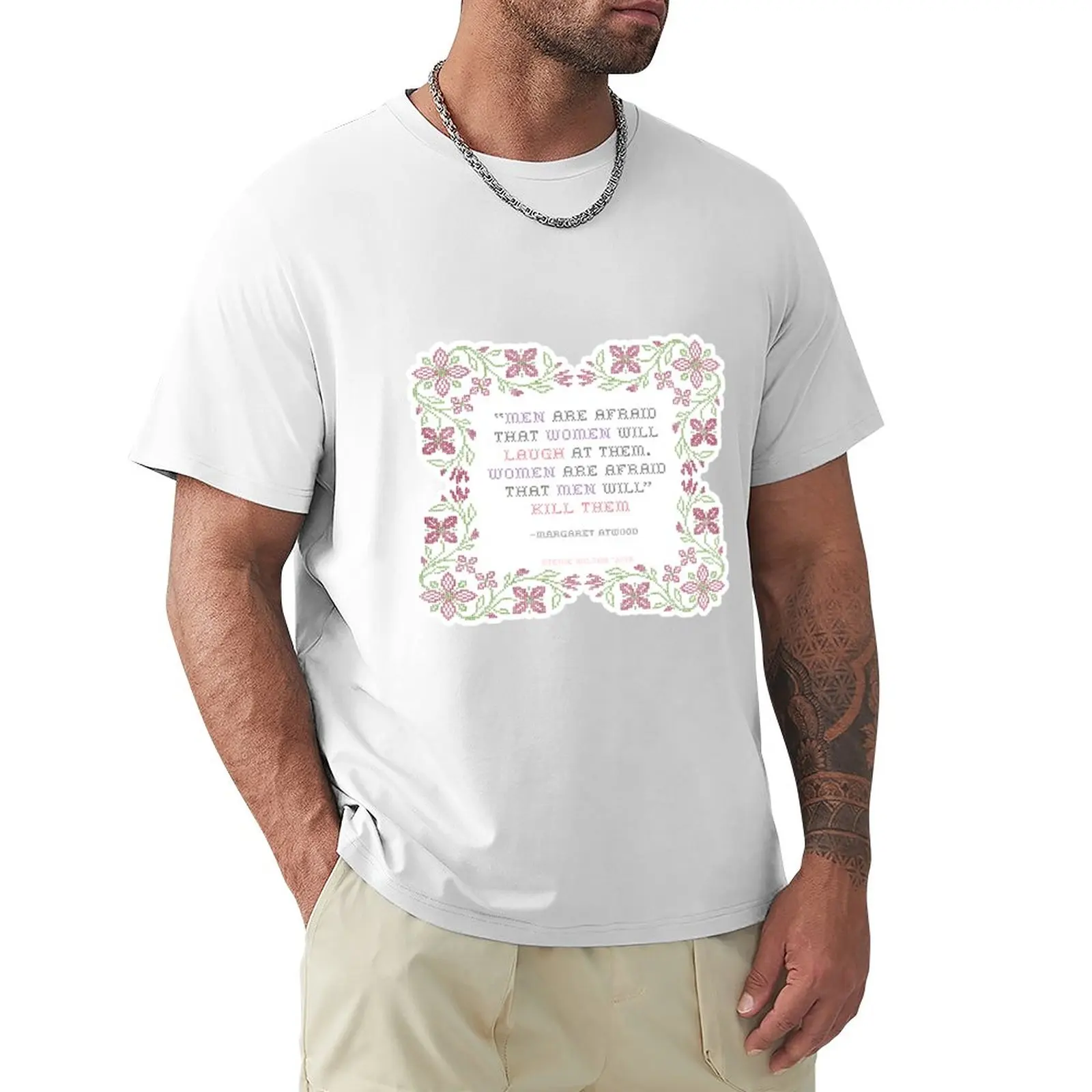 

Men are afraid of being laughed at T-Shirt customizeds anime graphics men clothing
