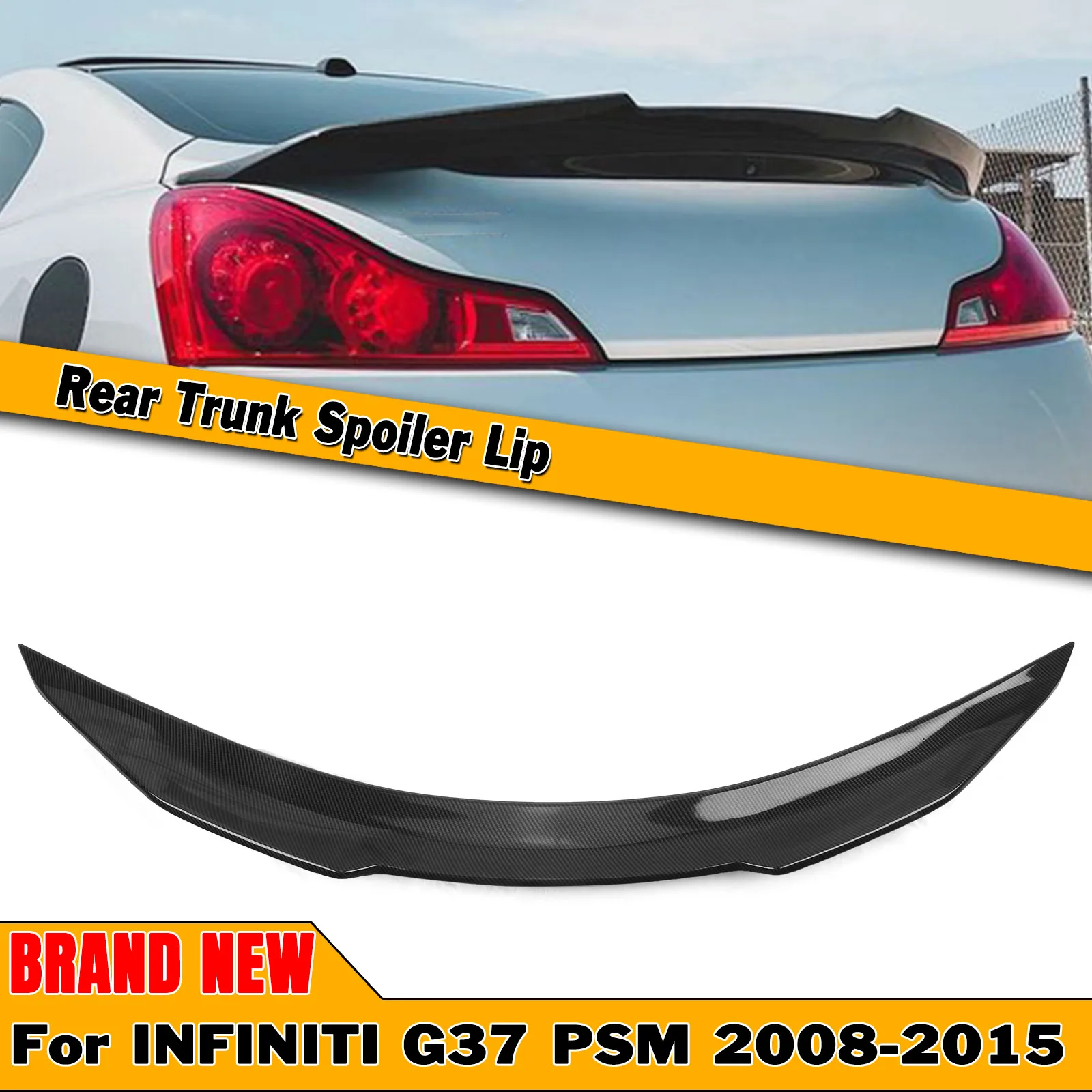 For Infiniti G37 2 Door Coupe 2008 2015 PSM Style High Kick Duck Bill
