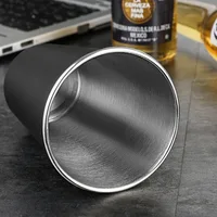 304 Stainless Steel Single Layer Cold Drink Glass Beer Mug Coffee Cup New Portable Mug Suitable for Home Restaurant Bar Party 4