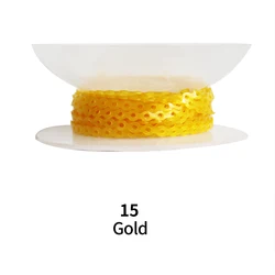 Extra - Long 15 - Foot Elastic Power Chain in 48 Vibrant Colors (Gold 15)