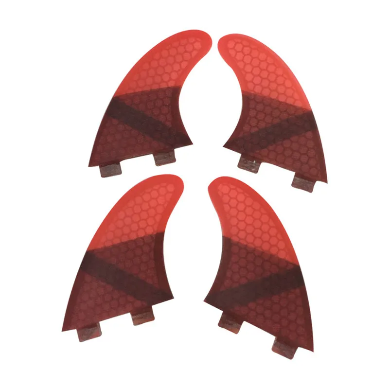Surfboard Fin UK2.1 Quad Fins UPSURF FCS Fins Honeycomb Surfboard 4 Colors Surf Stabilizer