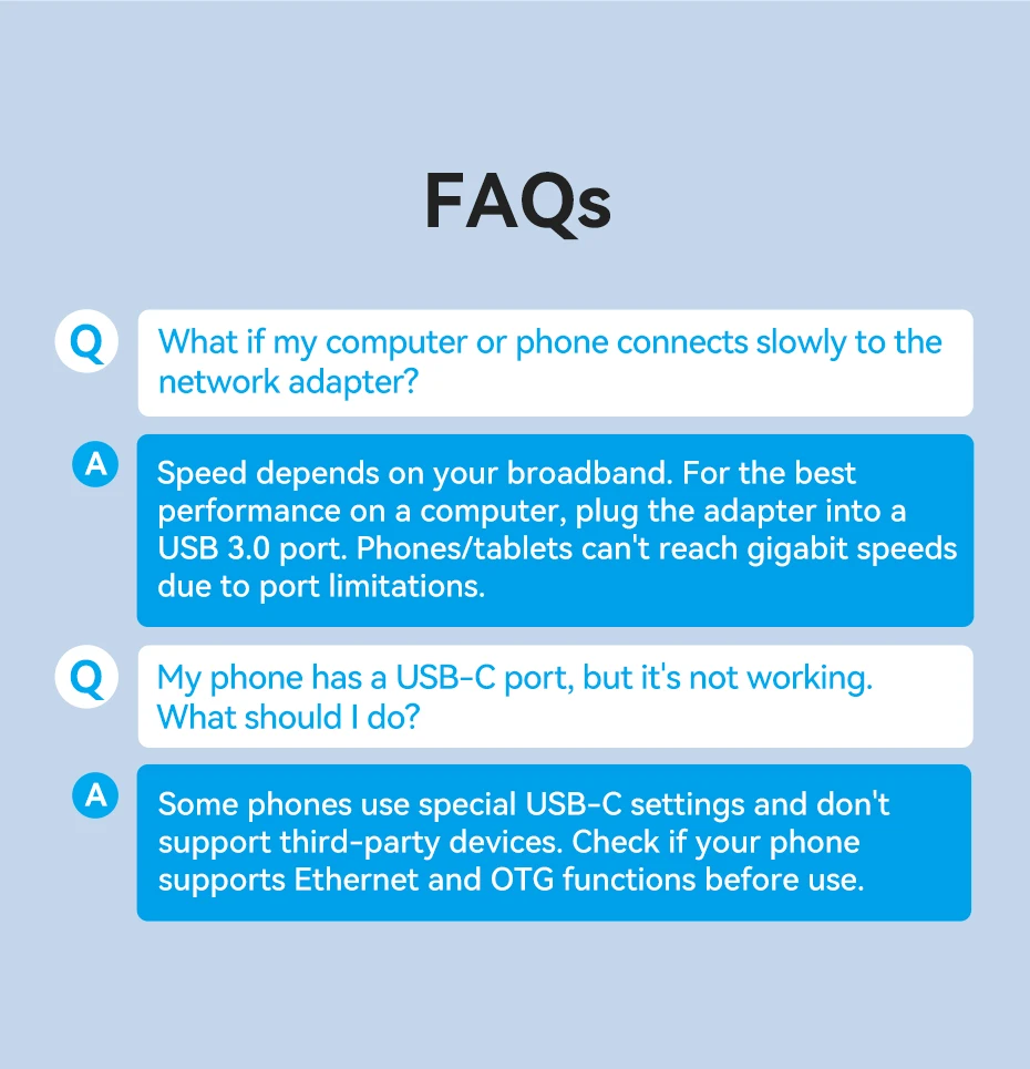 USB Ethernet Adapter 1000/100Mbps USB 3.0 RJ45 Lan for Laptop Macbook Switch iPa