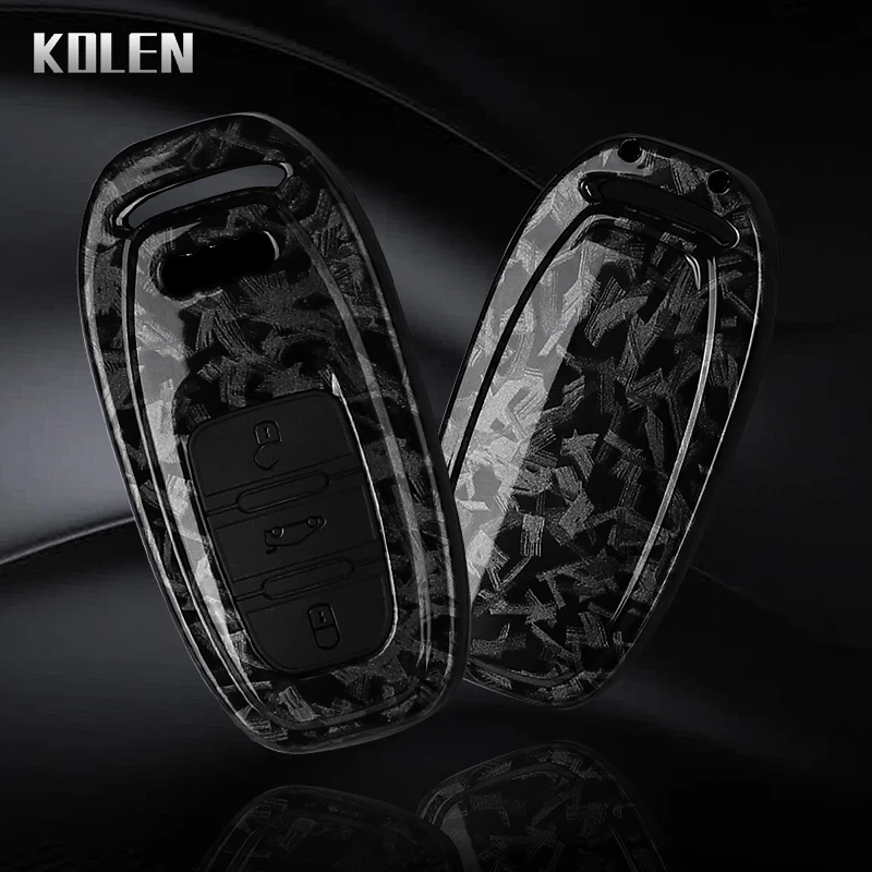 Premium ABS Carbon Fiber Car Key Case Cover