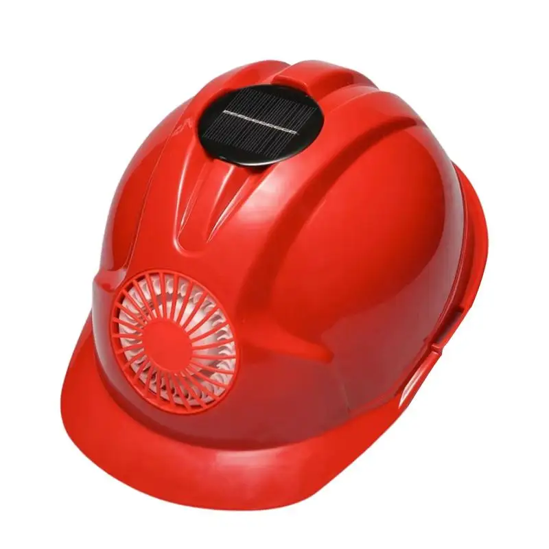 

Solar Powered Cooling Fan Helmets Breeze Solar Helmets Six-Point Headband Cooling Fan For Safety Helmets Hard Hat Head