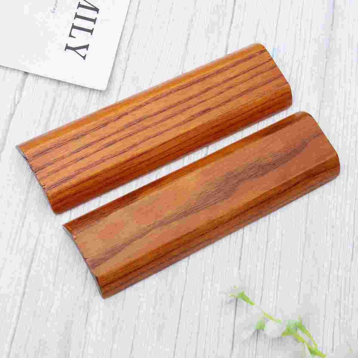 

5 Pcs Kitchen Organizer Smoking Plastic Rattan Table Serving Plate Solid Wood