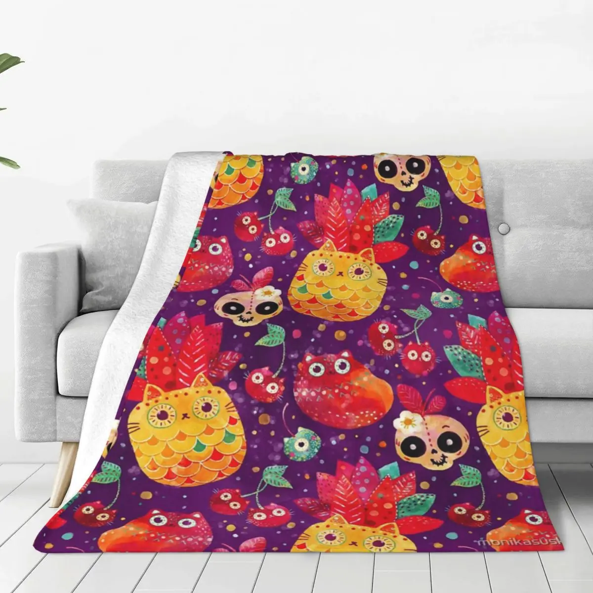 Messicano Tutti Frutti Coperta Copriletto Sul Letto Copriletti Morbidi Per Letto Matrimoniale Estetico