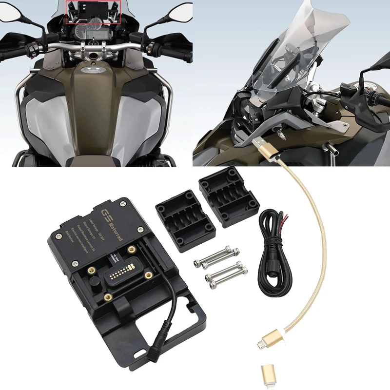 

Motorcycle Wireless Charger GPS Navigation Mobile Phone Holder For BMW F850GS F750GS R1250GS ADV R1200GS LC Adventure R 1250 RS