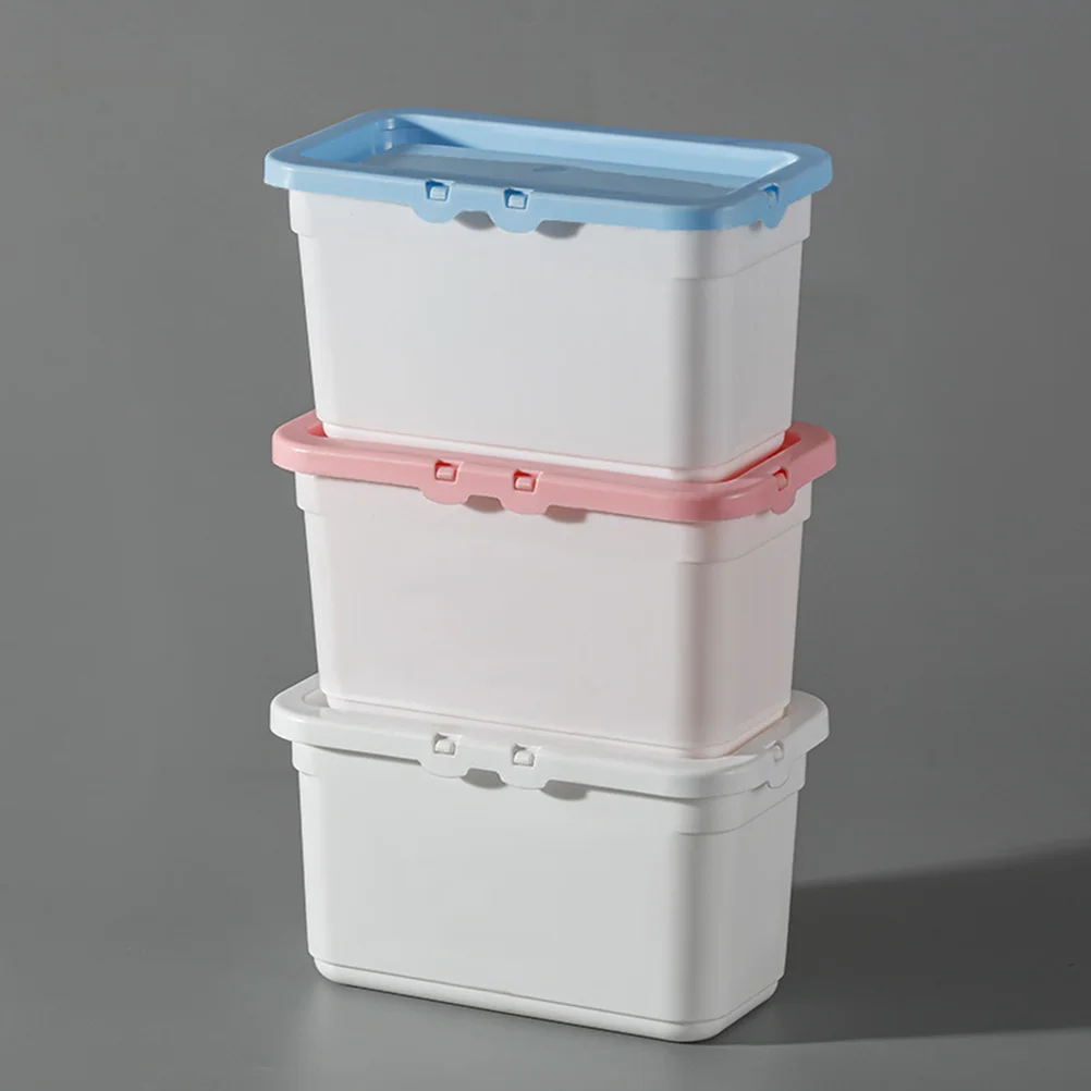 

3 Pcs Laundry Beads Storage Box Containers for Room Powders Holder Pp Cabinet Plastic Organization Bucket