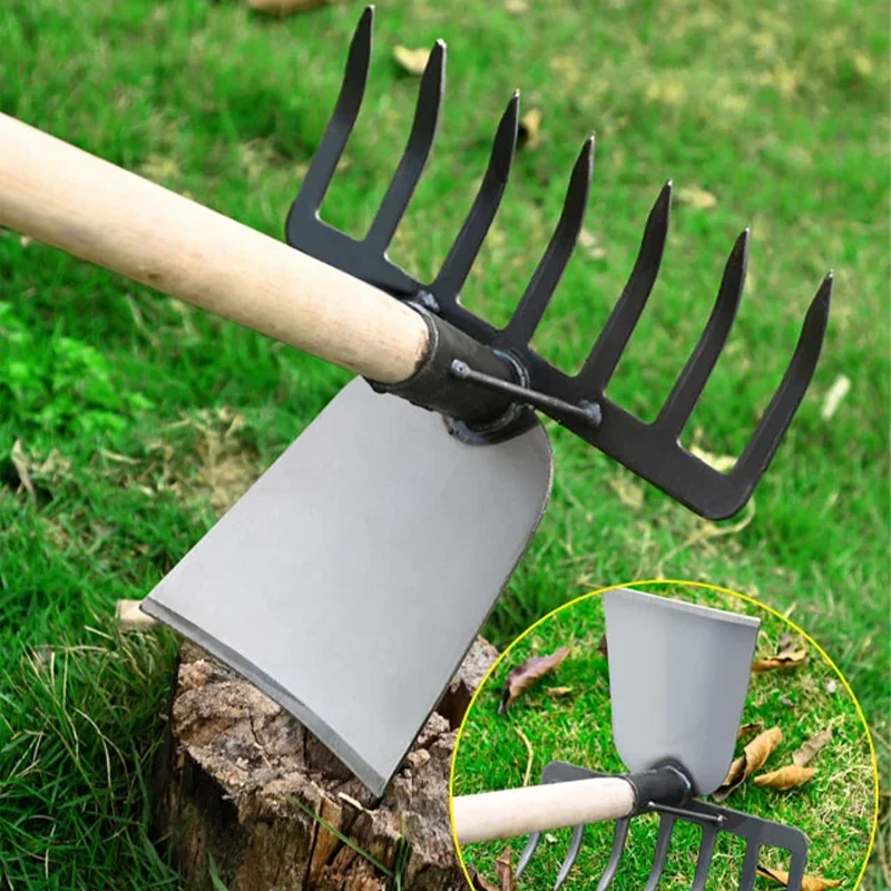 Agricultural Hoes Handheld Rake Hoe Weeding Rake Planting Vegetable Farm Garden Agriculture Weeding Accessories Handheld Weed