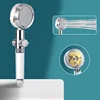 Pressurized Shower Head Water Saving 360 Rotating Twin Turbo Pressurized Propeller Fan Shower Head Bathroom Accessories 3