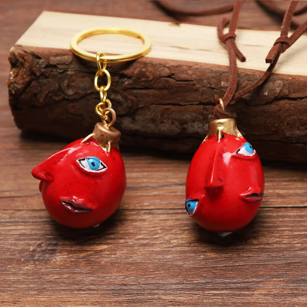Anime Berserk Behelit Keychain Guts Griffith Egg Of King Pendant Neckalce Unisex Car Backpack Jewelry Decoration Accessory