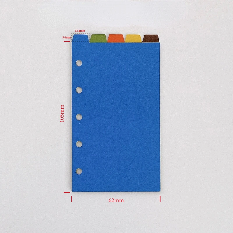 5pcs M5 Loose-leaf Notebook Seperator A8 Loose-leaf Handbook