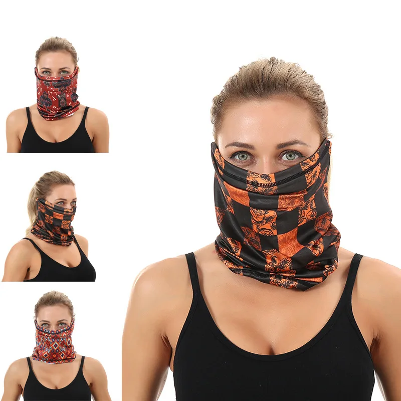 mens infinity scarf Sport Scarf Palace Style Bandana Balaclava Cycling Hiking Tube Face Head Wrap Cover Riding Headband Motorcycle Face Mask Camping head scarf men
